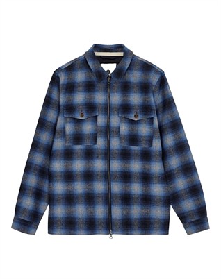 Anerkjendt - AKHanky Wool Overshirt - Sky Captain 